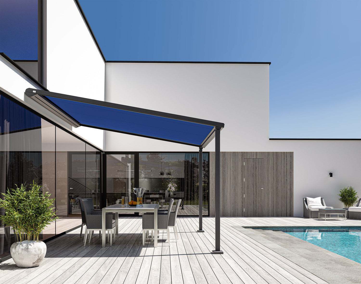 Pergola zonwering op maat – Stijlvol en functioneel