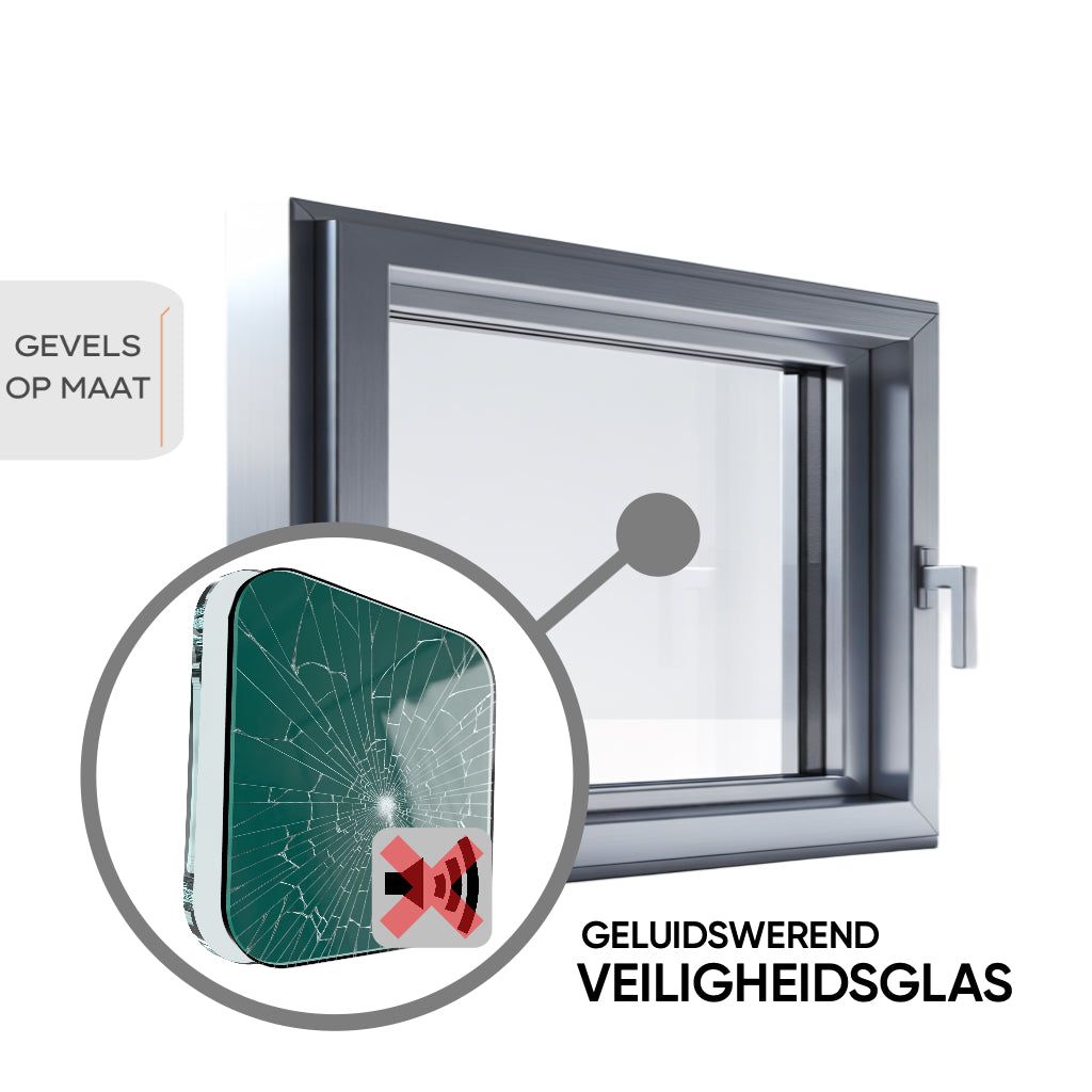 Dubbel Geluidswerend HR++ Veiligheidsglas 1.1 Coating