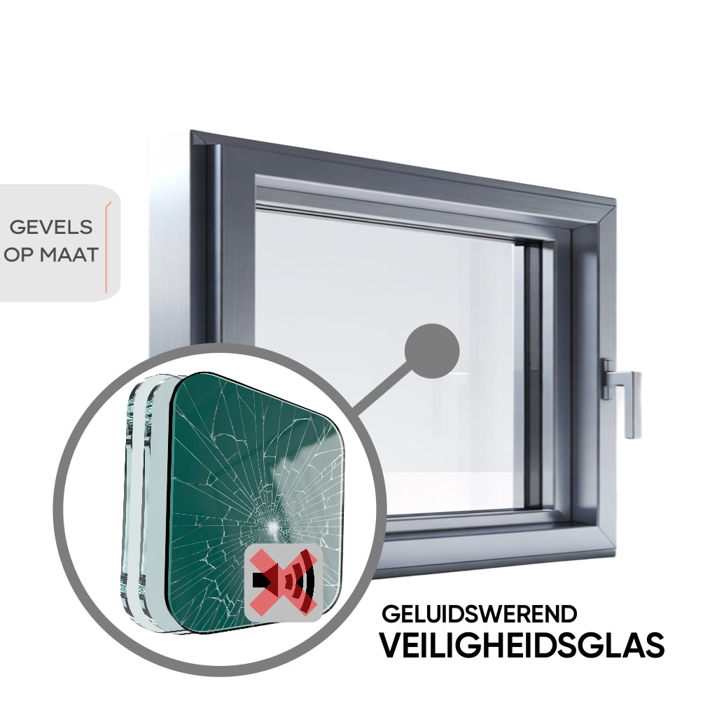 Tripple Geluidswerend HR+++ Veiligheidsglas
