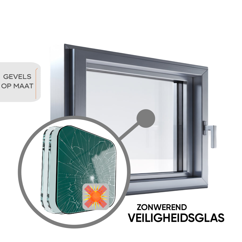 Tripple Zonwerend HR+++ Veiligheidsglas