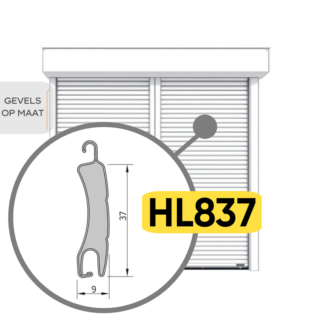 HL-837 Combinatierolluik Dubbel