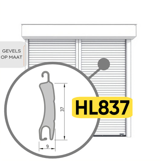 HL-837 Combinatierolluik Dubbel