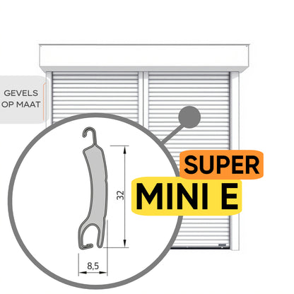 Super Mini E Combinatierolluik Dubbel