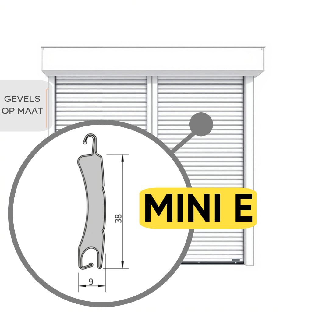 Mini E Combinatierolluik Dubbel