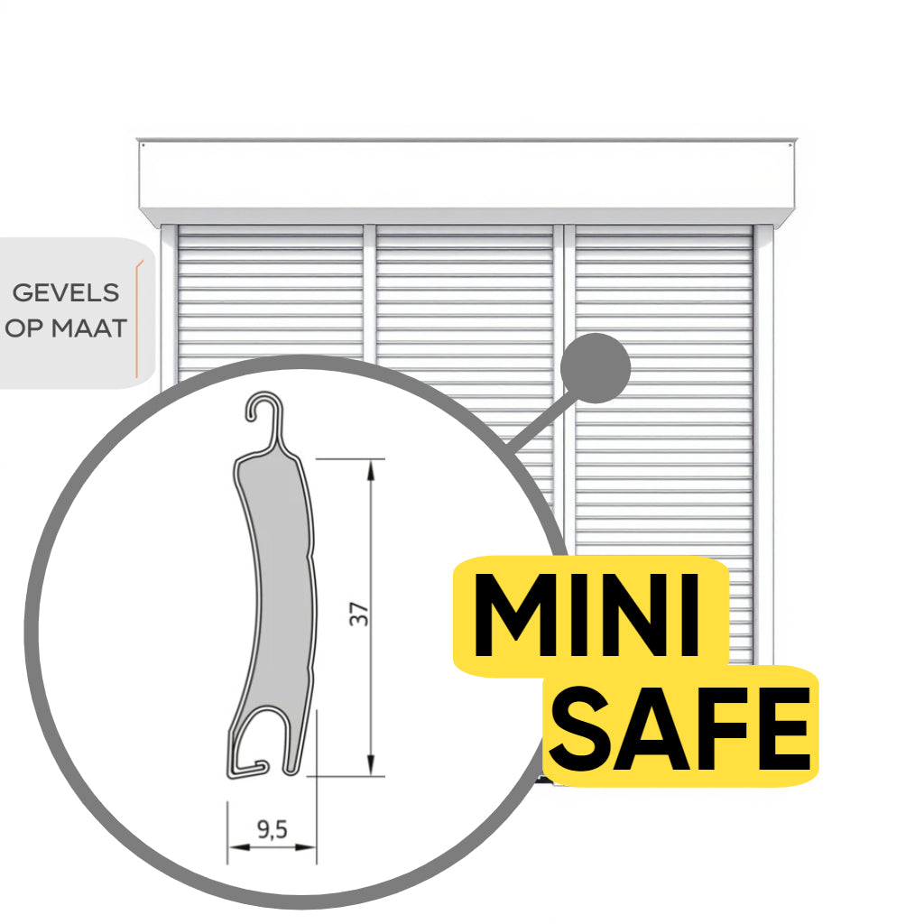 Mini Safe Combinatierolluik Drievoudig