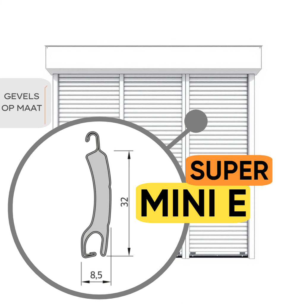 Super Mini E Combinatierolluik Drievoudig