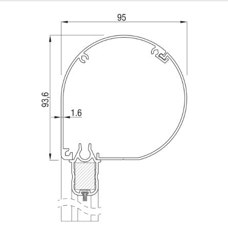 Screen GOMline Classic 95 (rond)