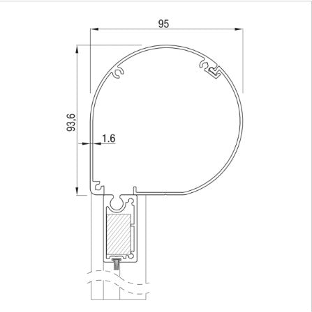 Screen GOMline Universal 95 (rond)