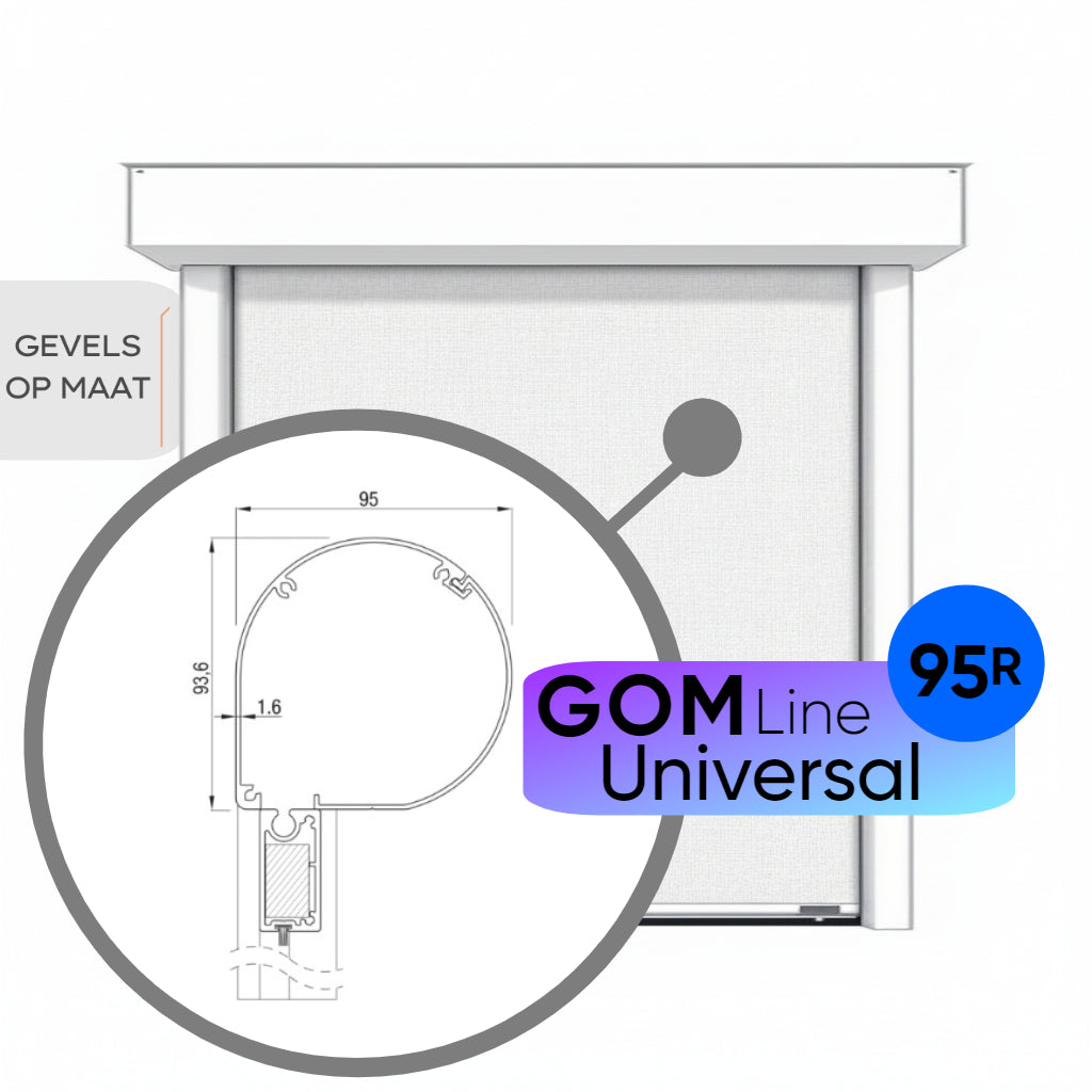Screen GOMline Universal 95 (rond)
