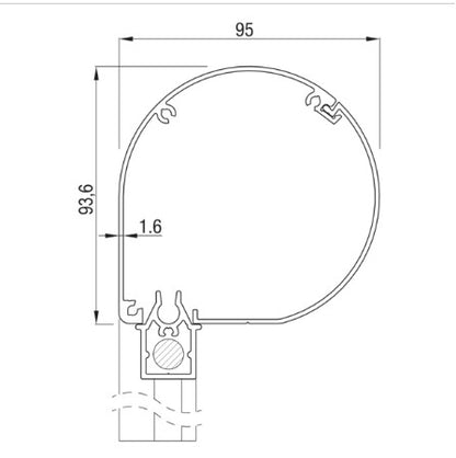 Screen GOMline Vision 95 (Rond)