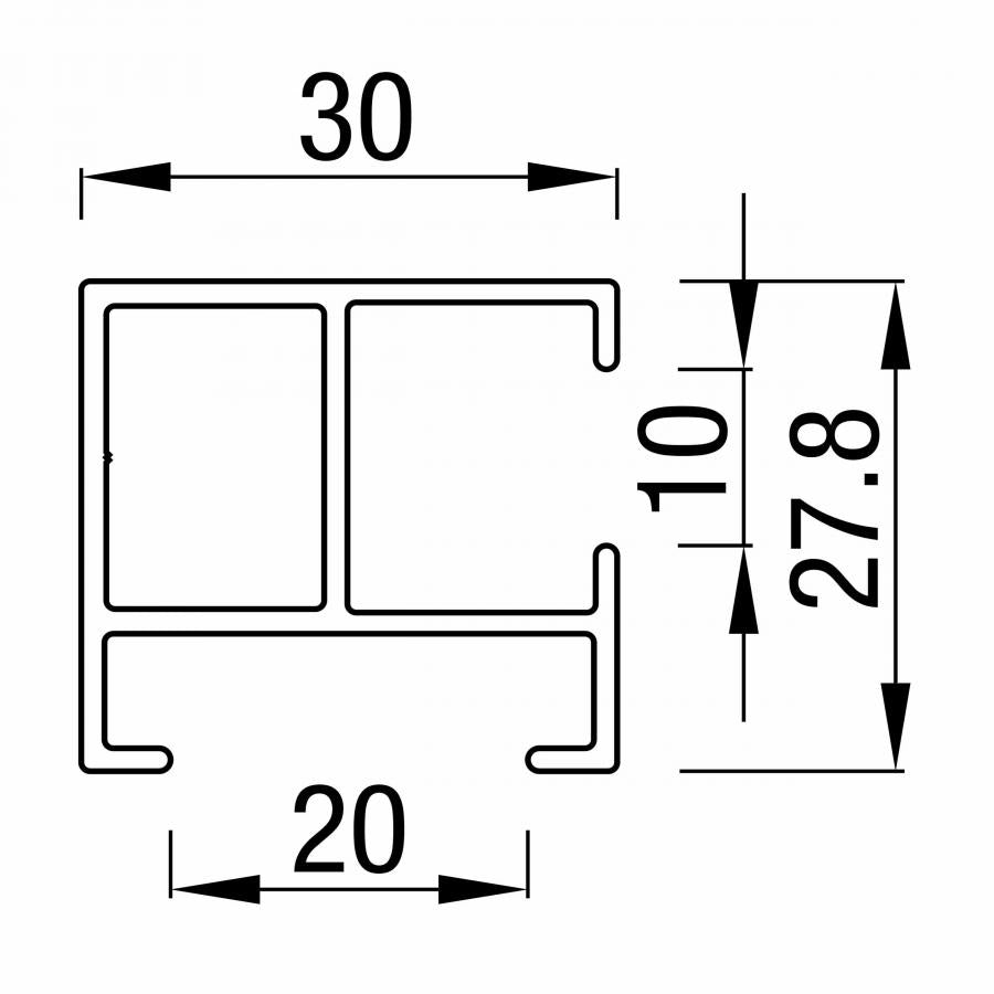 close-up van HTF geleider voor zonwering, duurzaam en stevig ontworpen voor optimale bediening
