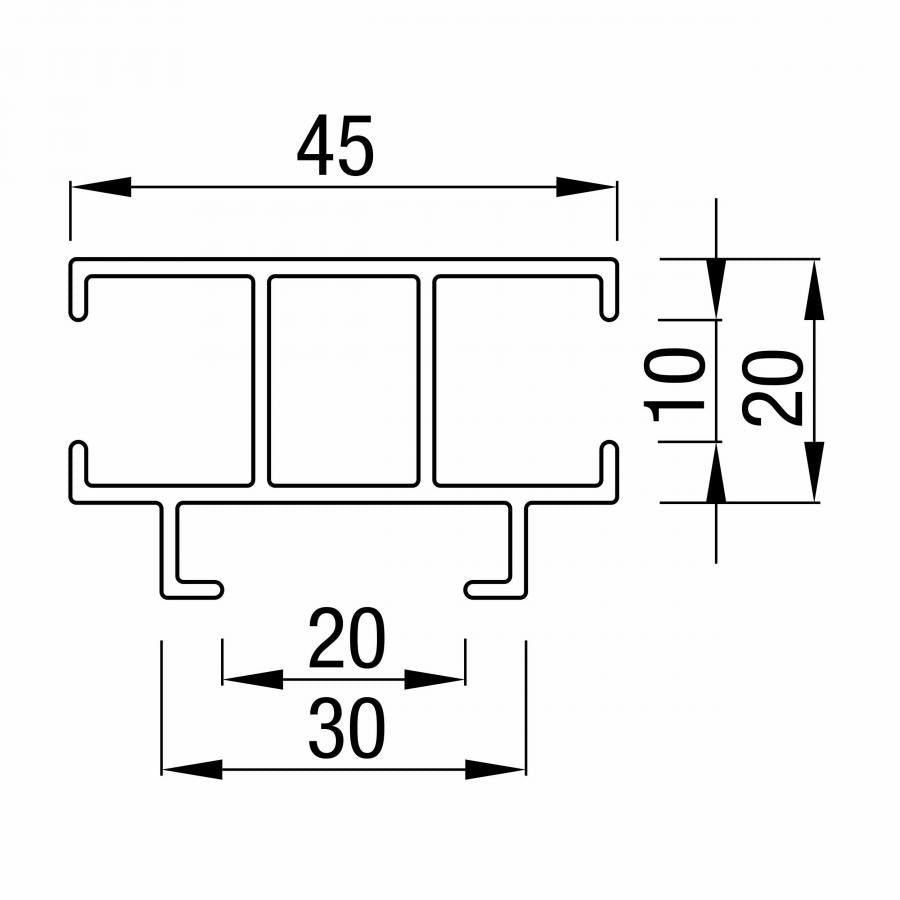close-up van MHTF geleider voor zonwering, duurzaam en stevig ontworpen voor optimale bediening