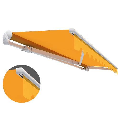 Lewens Economy zonnescherm met knikarm en hoogwaardige kwaliteit voor zelfmontage