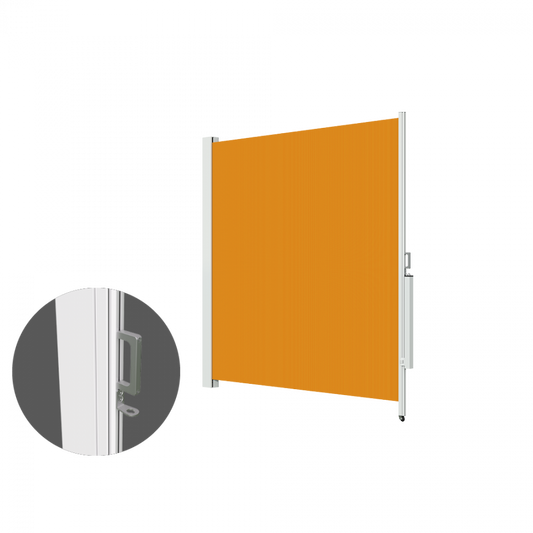 Lewens Micro 700 zijwaarts oprolbaar zonnescherm voor balkon met handgreep en cassette