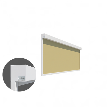 Micro 2020 verticale zonwering met zip-doekgeleiding voor glazen dak en grote ramen
