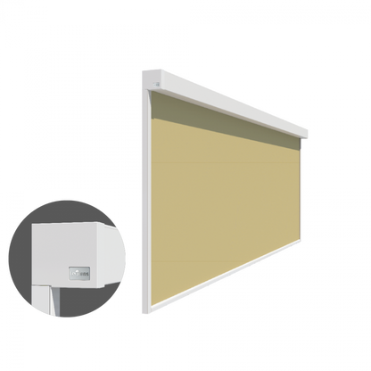 Micro 4000verticale zonwering met zip-doekgeleiding voor doorgang glazen dak en grote ramen